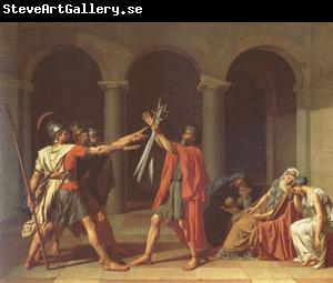 Jacques-Louis  David The Oath of the Horatii (mk05)